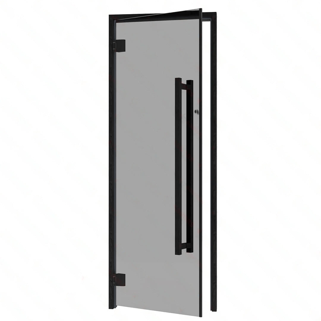 Left side grey glass Sauna door