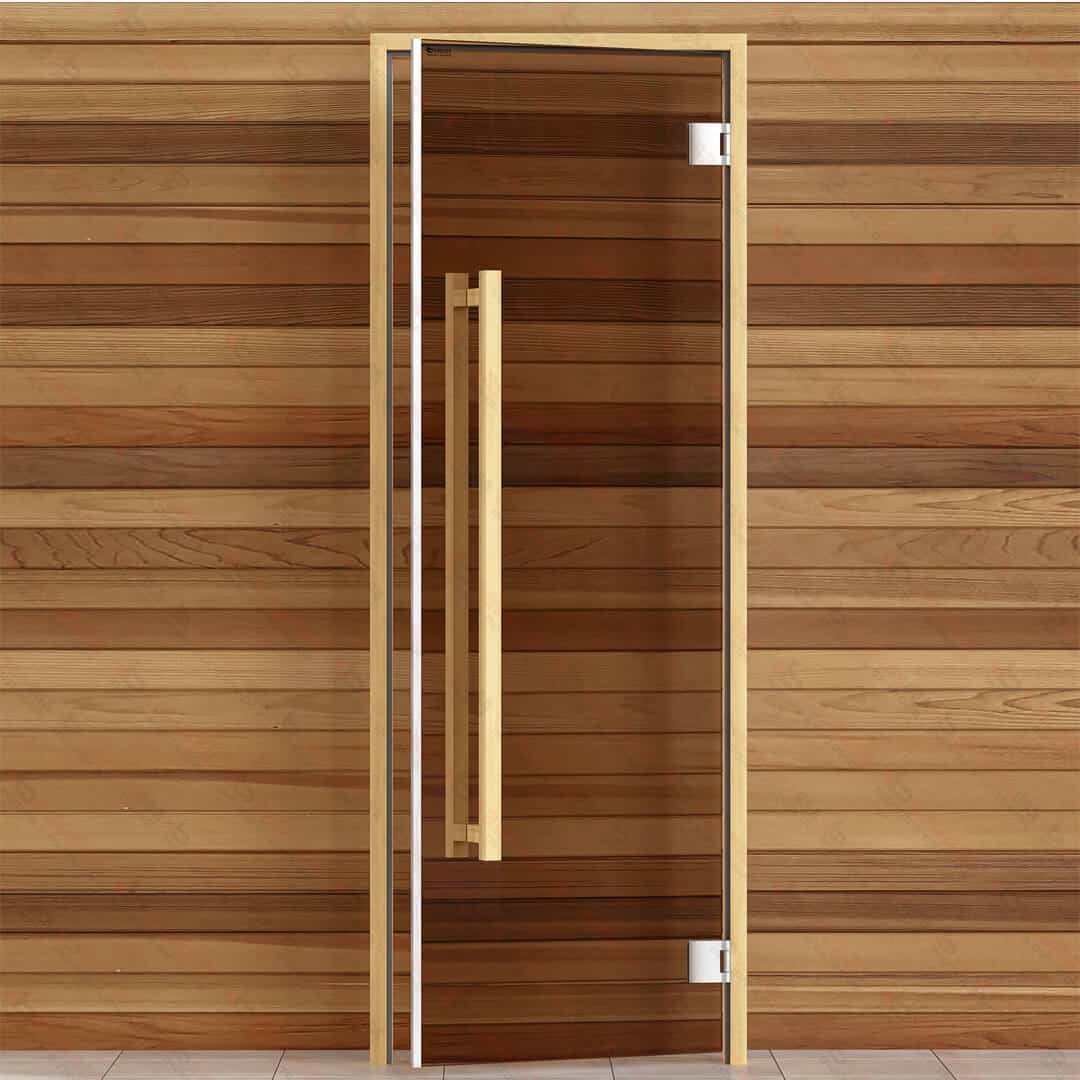 Right side bronze glass sauna door