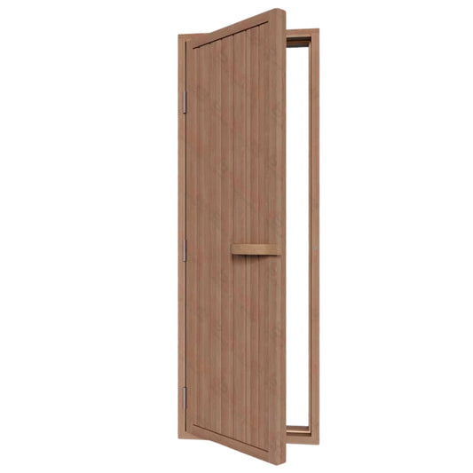 Solid Cedar Sauna Door Left Side