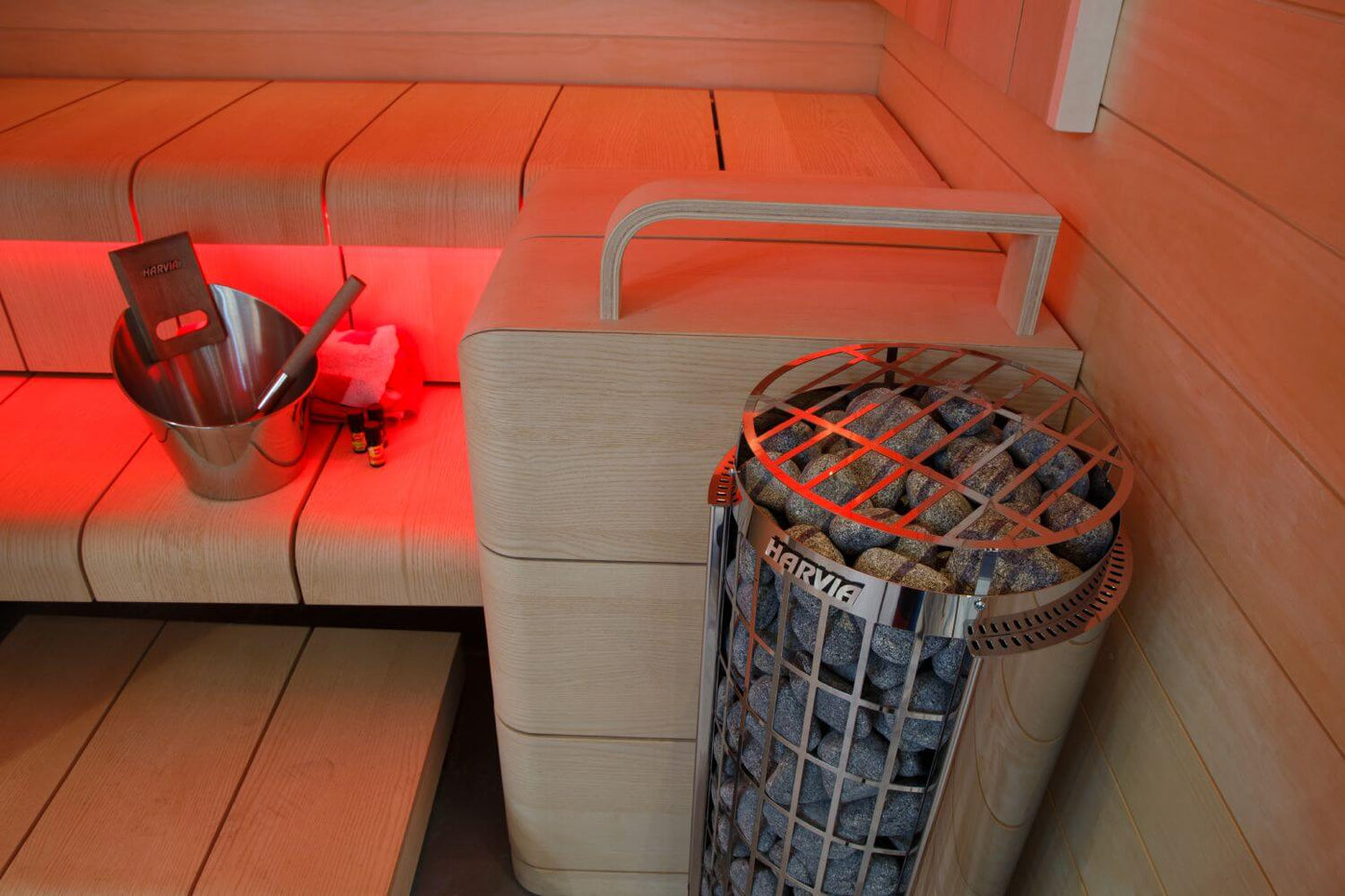 Harvia Cilindro 9 kW Electric Sauna Heater (Built-in Controls)
