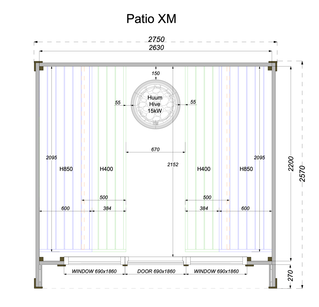 Patio XM Outdoor Sauna