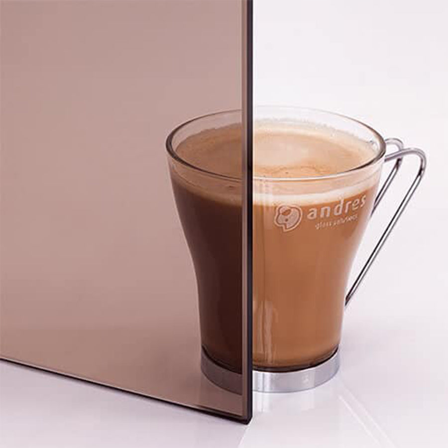 Bronze glass sauna glass example