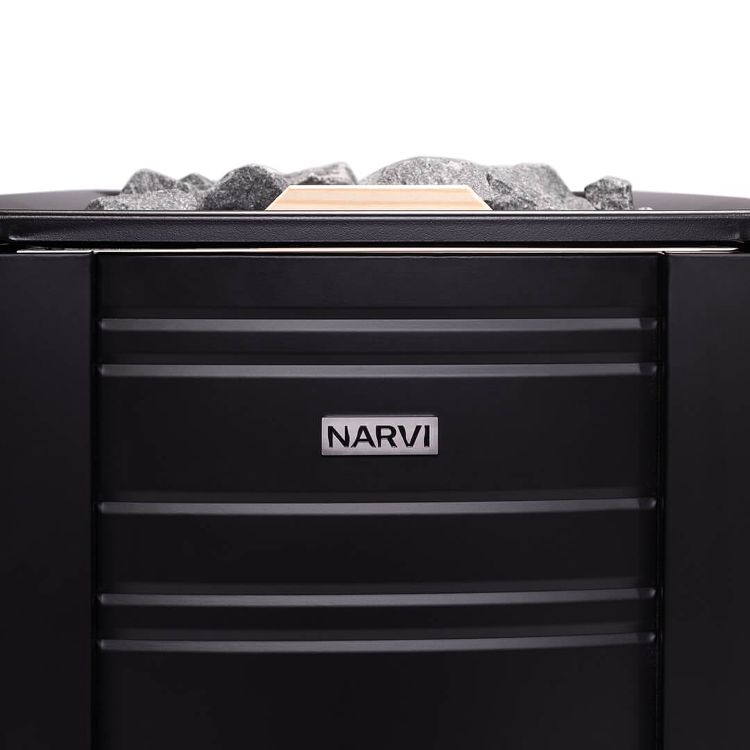 Narvi Black 20 VS Wood-Burning Sauna Stove with Water Tank