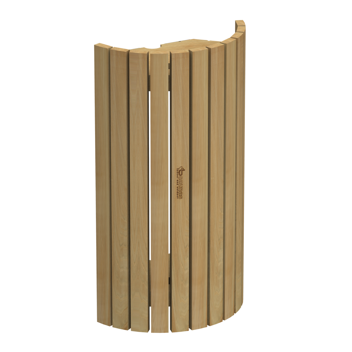 Cedar Sauna Light Cover Striped ELU Saunas & Cold Tubs