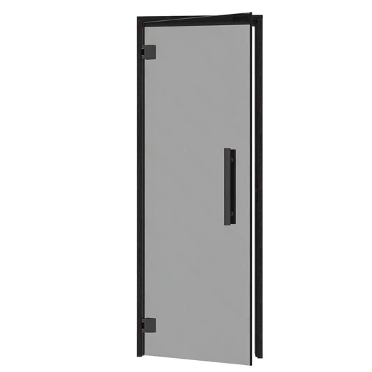 Left side black benelux sauna door
