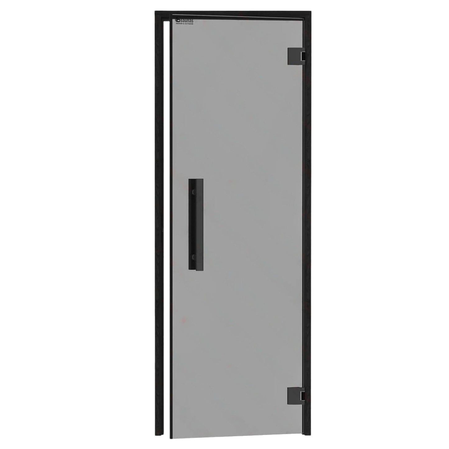 Right side black benelux sauna door