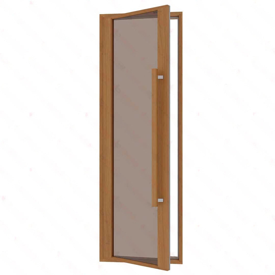 Etna Thermal Aspen Wood Framed Sauna Door, Bronze Glass, 690×2100 mm Left Side