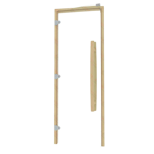 Left side clear sauna door frame