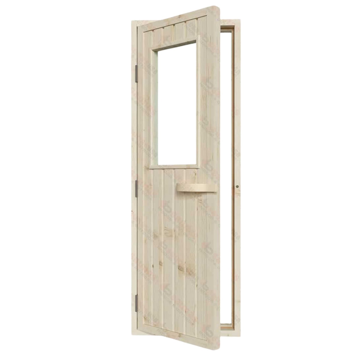 Spruce Wood Sauna Door Left Side 