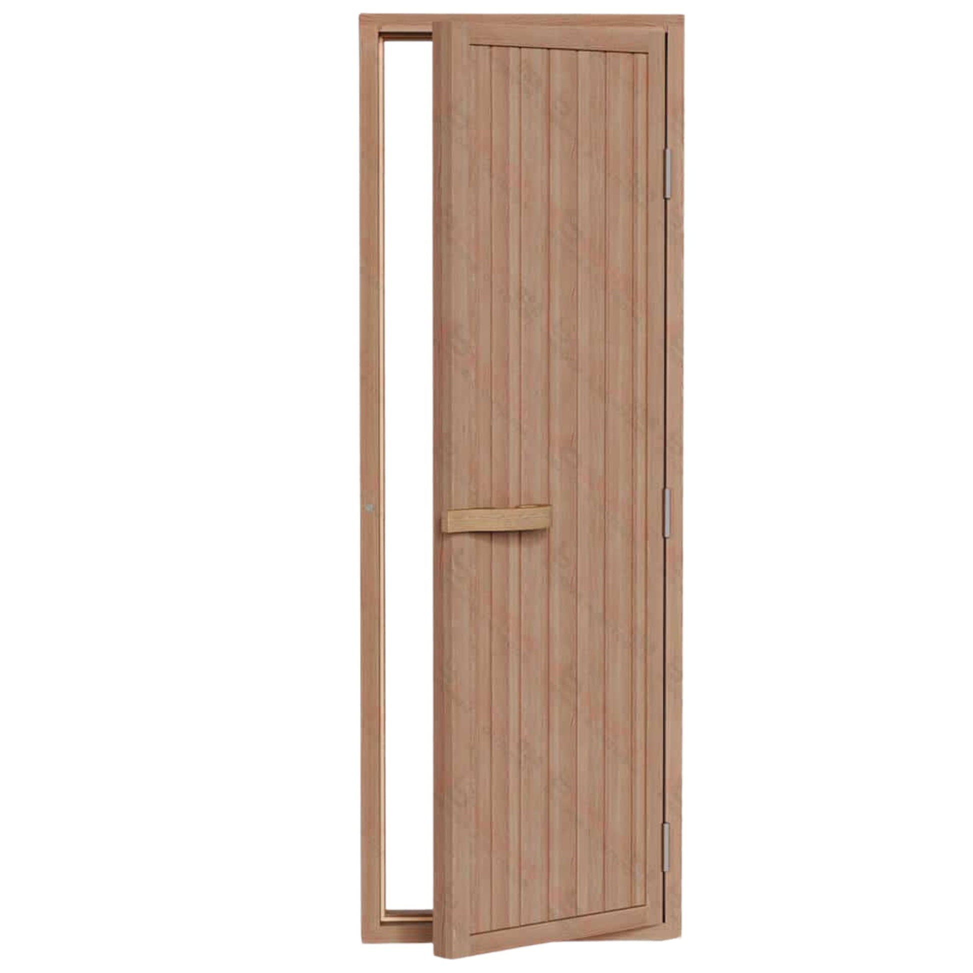 Solid Cedar Sauna Door Right Side