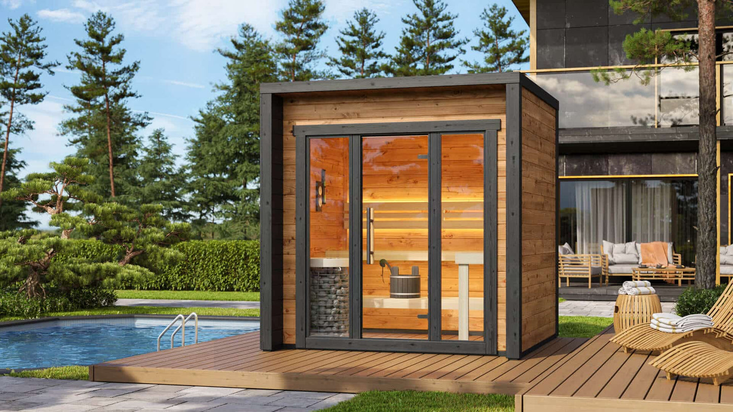 Patio XS Outdoor Prefabricated Sauna Cabin Kit