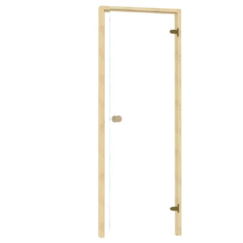 Sauna door Right hand Alder Frame Sauna Door, Clear Glass, 690×2090 mm (27 1/8″ x 82 1/4″)