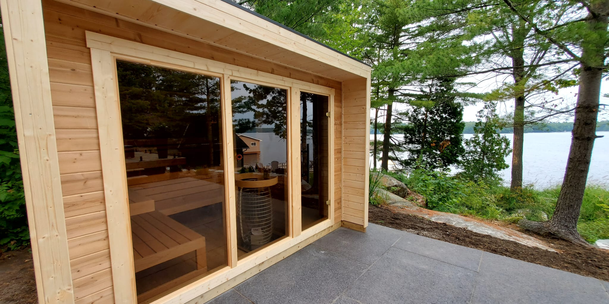 Custom outdoor sauna