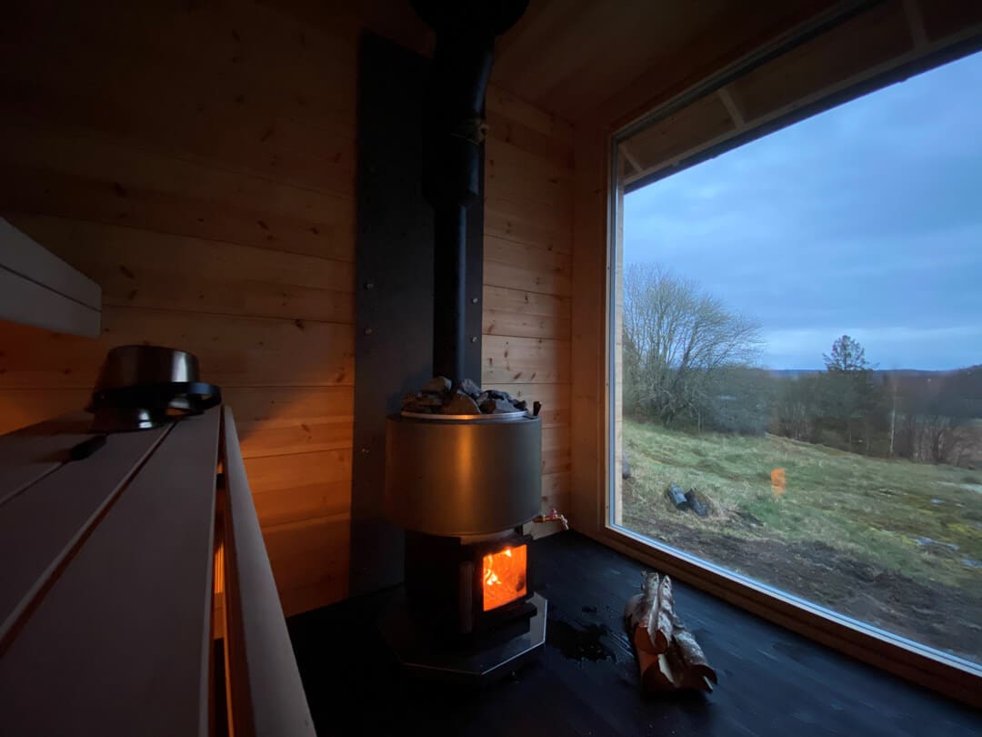 Narvi Luosto VS Wood-Burning Sauna Stove with Water Tank