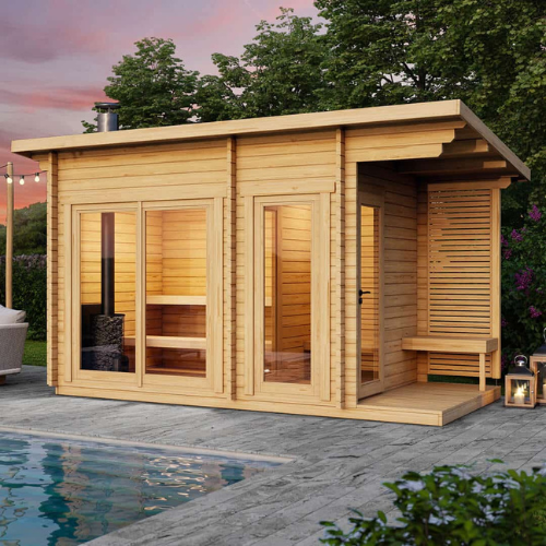 Halden zen sauna for backyard -Elu Saunas And Cold Tubs