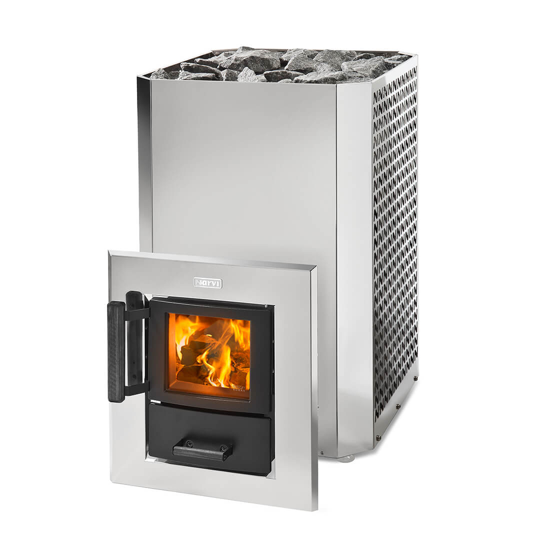 Narvi Stony 20 Through-Wall Wood-Burning Sauna Stove