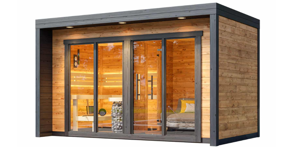 Patio L Outdoor Prefabricated Sauna Cabin Kit