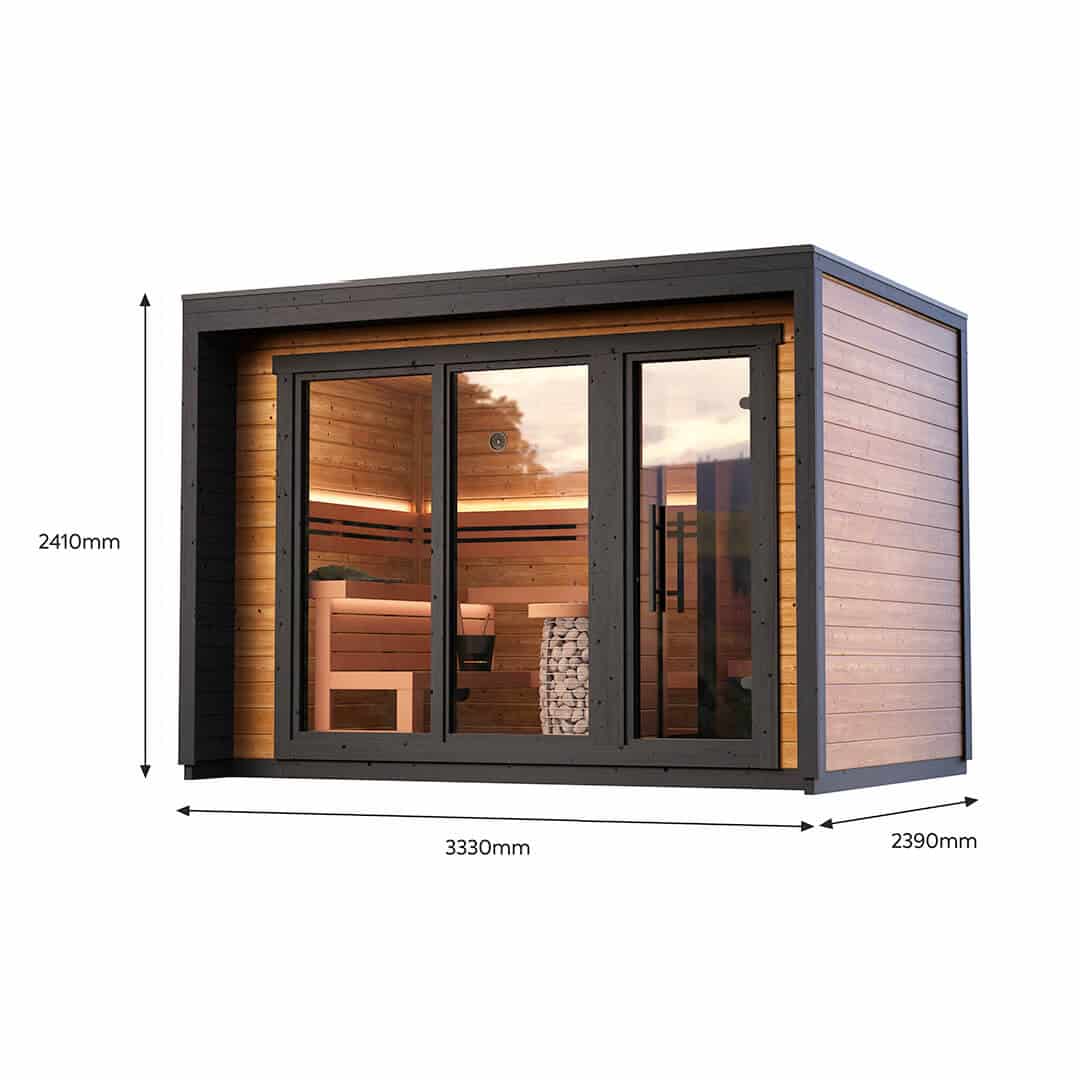 Patio M Outdoor Prefabricated Sauna Cabin Kit