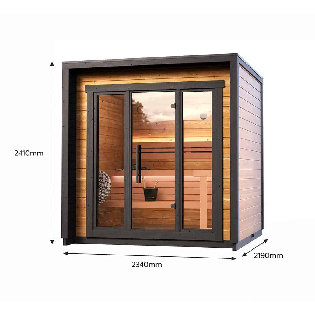 Patio XS Outdoor Prefabricated Sauna Cabin Kit