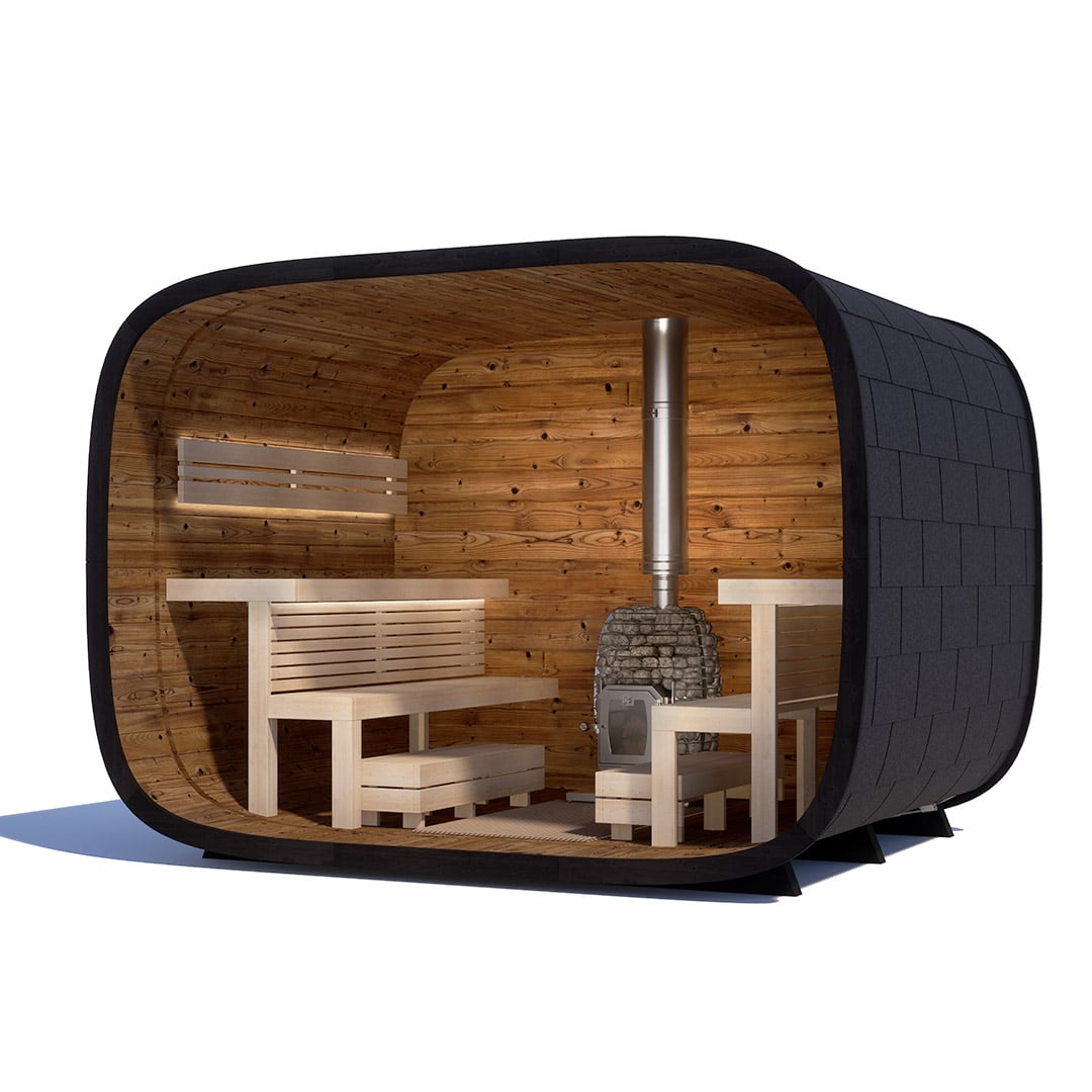 Round Cube SINGLE Outdoor Sauna