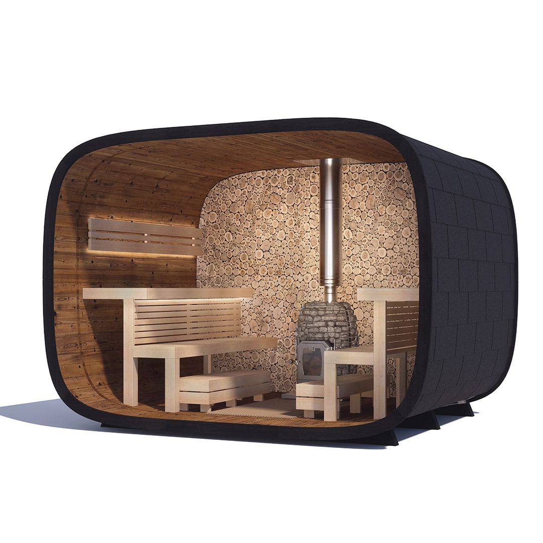 Round Cube SINGLE Outdoor Sauna