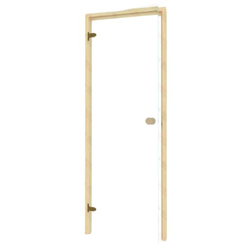 Sauna door left hand Alder Frame Door, Clear Glass, 690×2090 mm (27 1/8″ x 82 1/4″)