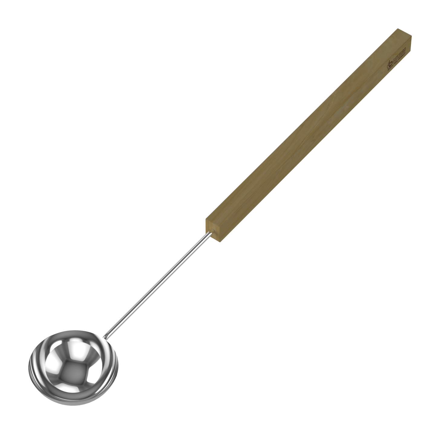 Traditional Sauna Ladle Stainless Steel w/ Wooden Handle