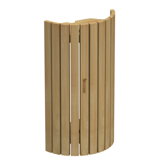 Cedar sauna light cover