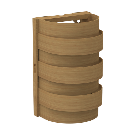 Cedar Sauna Light Cover - Curved