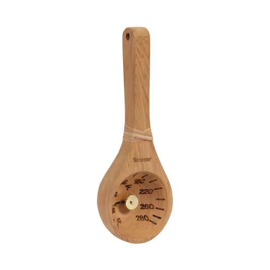 Traditional Cedar Sauna Thermometer - Ladle